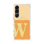 プレミアムスクエアケース with SnapMag［ オリジナル - initial two tone - W orange ］