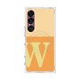 プレミアムスクエアケース with SnapMag［ オリジナル - initial two tone - W orange ］