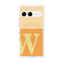 プレミアムスクエアケース with SnapMag［ オリジナル - initial two tone - W orange ］