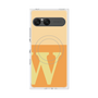 プレミアムスクエアケース with SnapMag［ オリジナル - initial two tone - W orange ］