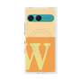 プレミアムスクエアケース with SnapMag［ オリジナル - initial two tone - W orange ］