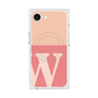 プレミアムスクエアケース with SnapMag［ オリジナル - initial two tone - W pink ］