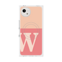 プレミアムスクエアケース with SnapMag［ オリジナル - initial two tone - W pink ］