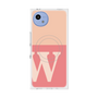 プレミアムスクエアケース with SnapMag［ オリジナル - initial two tone - W pink ］