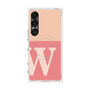 プレミアムスクエアケース with SnapMag［ オリジナル - initial two tone - W pink ］