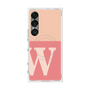 プレミアムスクエアケース with SnapMag［ オリジナル - initial two tone - W pink ］