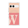 プレミアムスクエアケース with SnapMag［ オリジナル - initial two tone - W pink ］