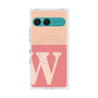 プレミアムスクエアケース with SnapMag［ オリジナル - initial two tone - W pink ］
