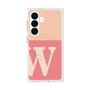 プレミアムスクエアケース with SnapMag［ オリジナル - initial two tone - W pink ］