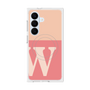 プレミアムスクエアケース with SnapMag［ オリジナル - initial two tone - W pink ］