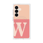 プレミアムスクエアケース with SnapMag［ オリジナル - initial two tone - W pink ］