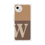プレミアムスクエアケース with SnapMag［ オリジナル - initial two tone - W brown ］