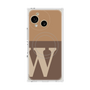 プレミアムスクエアケース with SnapMag［ オリジナル - initial two tone - W brown ］