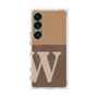 プレミアムスクエアケース with SnapMag［ オリジナル - initial two tone - W brown ］