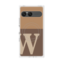 プレミアムスクエアケース with SnapMag［ オリジナル - initial two tone - W brown ］