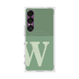 プレミアムスクエアケース with SnapMag［ オリジナル - initial two tone - W green ］