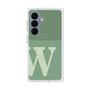 プレミアムスクエアケース with SnapMag［ オリジナル - initial two tone - W green ］