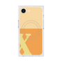 プレミアムスクエアケース with SnapMag［ オリジナル - initial two tone - X orange ］