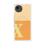 プレミアムスクエアケース with SnapMag［ オリジナル - initial two tone - X orange ］