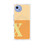 プレミアムスクエアケース with SnapMag［ オリジナル - initial two tone - X orange ］
