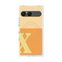 プレミアムスクエアケース with SnapMag［ オリジナル - initial two tone - X orange ］