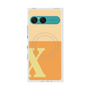 プレミアムスクエアケース with SnapMag［ オリジナル - initial two tone - X orange ］