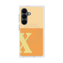 プレミアムスクエアケース with SnapMag［ オリジナル - initial two tone - X orange ］