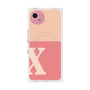 プレミアムスクエアケース with SnapMag［ オリジナル - initial two tone - X pink ］