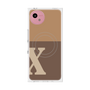 プレミアムスクエアケース with SnapMag［ オリジナル - initial two tone - X brown ］