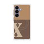 プレミアムスクエアケース with SnapMag［ オリジナル - initial two tone - X brown ］