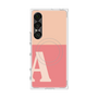 プレミアムスクエアケース with SnapMag［ オリジナル - initial two tone - A pink ］