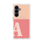 プレミアムスクエアケース with SnapMag［ オリジナル - initial two tone - A pink ］