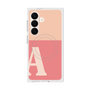 プレミアムスクエアケース with SnapMag［ オリジナル - initial two tone - A pink ］