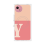 プレミアムスクエアケース with SnapMag［ オリジナル - initial two tone - Y pink ］