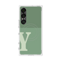 プレミアムスクエアケース with SnapMag［ オリジナル - initial two tone - Y green ］