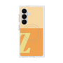 プレミアムスクエアケース with SnapMag［ オリジナル - initial two tone - Z orange ］