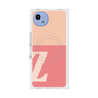 プレミアムスクエアケース with SnapMag［ オリジナル - initial two tone - Z pink ］