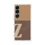 プレミアムスクエアケース with SnapMag［ オリジナル - initial two tone - Z brown ］