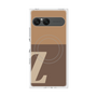 プレミアムスクエアケース with SnapMag［ オリジナル - initial two tone - Z brown ］