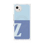 プレミアムスクエアケース with SnapMag［ オリジナル - initial two tone - Z blue ］