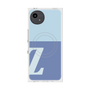 プレミアムスクエアケース with SnapMag［ オリジナル - initial two tone - Z blue ］