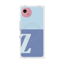 プレミアムスクエアケース with SnapMag［ オリジナル - initial two tone - Z blue ］