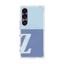 プレミアムスクエアケース with SnapMag［ オリジナル - initial two tone - Z blue ］