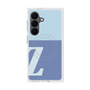 プレミアムスクエアケース with SnapMag［ オリジナル - initial two tone - Z blue ］