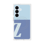 プレミアムスクエアケース with SnapMag［ オリジナル - initial two tone - Z blue ］
