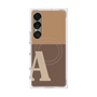 プレミアムスクエアケース with SnapMag［ オリジナル - initial two tone - A brown ］
