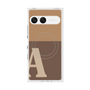 プレミアムスクエアケース with SnapMag［ オリジナル - initial two tone - A brown ］