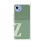 プレミアムスクエアケース with SnapMag［ オリジナル - initial two tone - Z green ］
