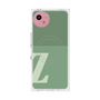 プレミアムスクエアケース with SnapMag［ オリジナル - initial two tone - Z green ］