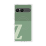 プレミアムスクエアケース with SnapMag［ オリジナル - initial two tone - Z green ］